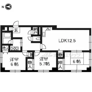 プレステージ壱番館【201号室】の間取り
