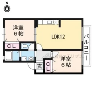 エトワール安朱?【2階】の間取り
