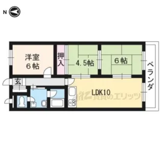 メゾン高野【405号室】の間取り