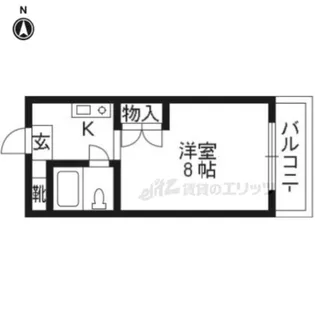 TO BE LIVING SAWADA【111号室】の間取り