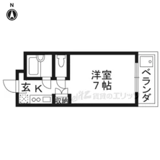 TO BE LIVING SAWADA【203号室】の間取り