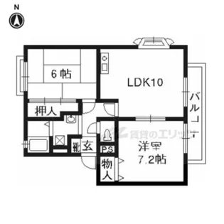 グレイスコート嵐山【101号室】の間取り