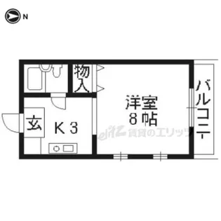 るうとぴあ竹内【301号室】の間取り