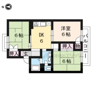 セジュール堀井【206号室】の間取り