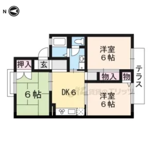 セジュール堀井【1階】の間取り