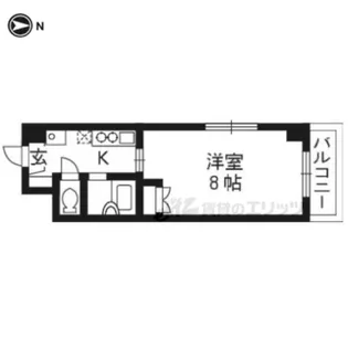RAFFINE御所西【103号室】の間取り