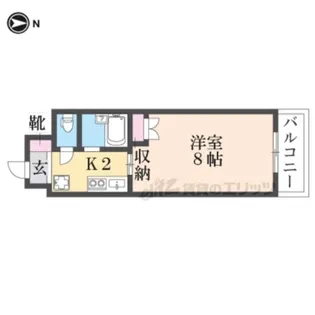 RAFFINE御所西【402号室】の間取り