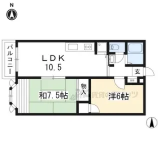 Lアポルテ【2階】の間取り