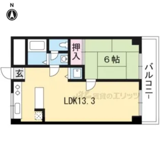 エスカローナ玉田【2階】の間取り