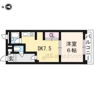 PRIME COURT賀茂川【301号室】の間取り