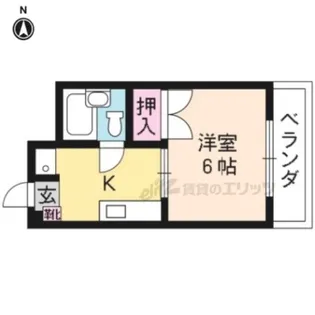 ハイツ北野【204号室】の間取り