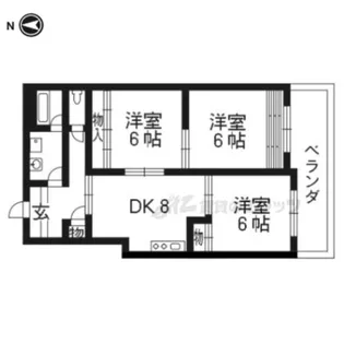 ファーストコート御所西【5-A号室】の間取り