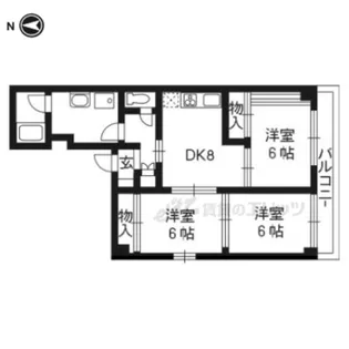 ファーストコート御所西【2-C号室】の間取り
