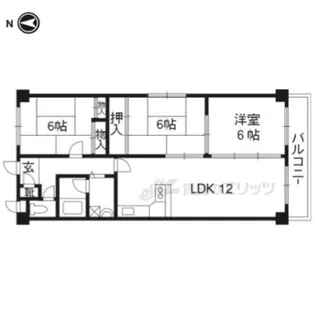 ライフプラザ河原町今出川【601号室】の間取り