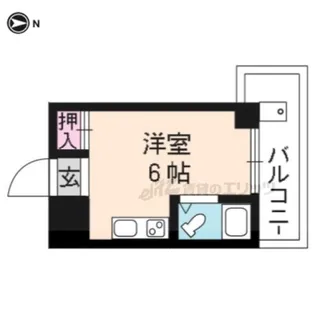 カーサ船岡山【108号室】の間取り