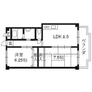 アプタウンハウス【305号室】の間取り
