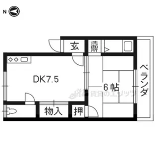 コーポサンミドロ【305号室】の間取り