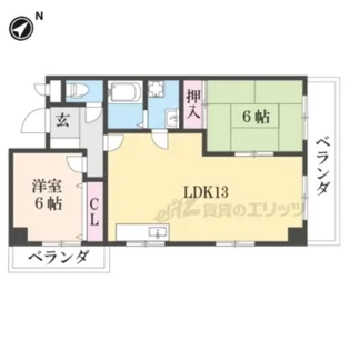 ルミエール泉【303号室】の間取り