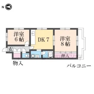 第2ニューシャトー長岡【2階】の間取り
