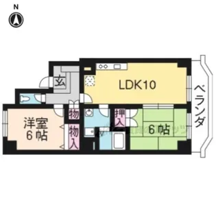 ロイヤルガーデン長岡京【304号室】の間取り