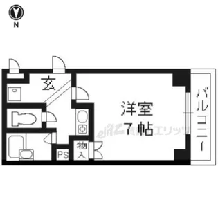 1Kの間取り画像