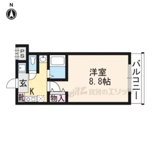 カサコモーダ東野【105号室】の間取り