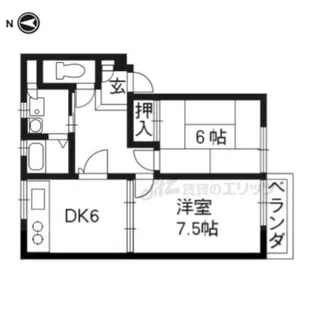 ピルツ木の子マンション【303号室】の間取り