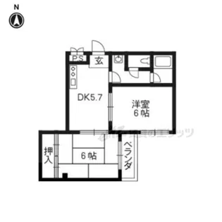 ハイム光月【3階】の間取り