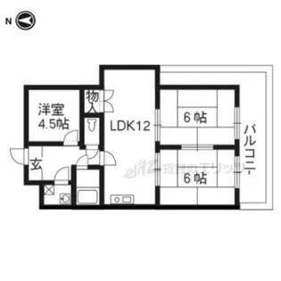 ニューシャトー長岡【210号室】の間取り