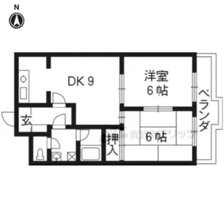 ニューシャトー長岡【305号室】の間取り