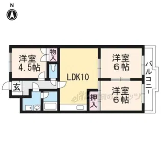 ニューシャトー長岡【3階】の間取り