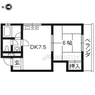 ハイツミヤケ【302号室】の間取り