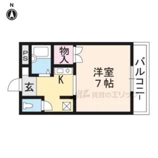 グレーシー西ノ京【507号室】の間取り