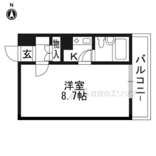 グレーシー西ノ京【1階】の間取り