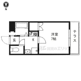 「グレーシー西ノ京」【1階】の間取り