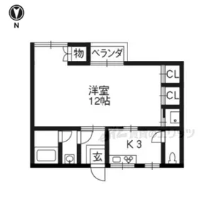 開田アパート【205号室】の間取り