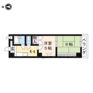 ロイヤルハイツ?【401号室】の間取り