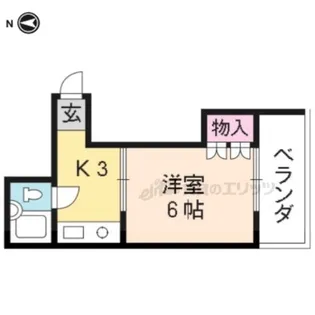 アメニティ近衛【203号室】の間取り