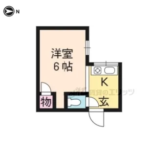 嘉楽コーポ【104号室】の間取り