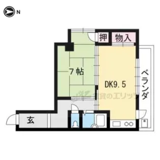 コーポ久世【202号室】の間取り