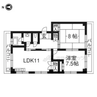 メゾン西川【2階】の間取り