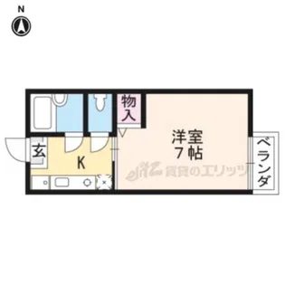 セジュール高見【106号室】の間取り