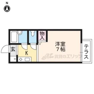 セジュール高見【207号室】の間取り