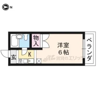 カサブランカ【220号室】の間取り