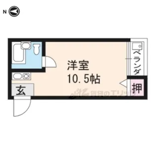 コーポ北白川【305号室】の間取り