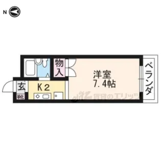 MBCアンバーハウス【405号室】の間取り