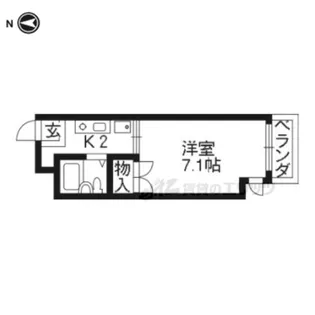 MBCアンバーハウス【407号室】の間取り