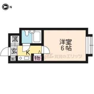 ラベンダー【209号室】の間取り