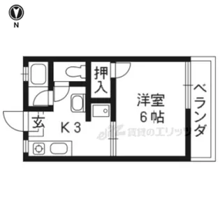 サニーコーポ岡崎【201号室】の間取り