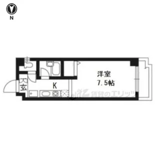 クレスト平野【401号室】の間取り